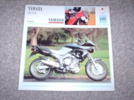 Atlas Motorcycle Card 1991 Yamaha 850 TDM NOS Printed in USA - $5.00