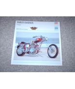 1991 Harley Davidson Chopper Atlas Motorcycle Card NOS Printed in USA - $5.00