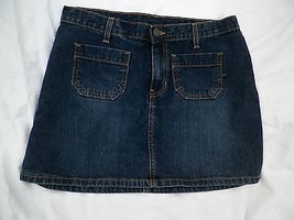 Abercrombie Fitch Mini Skirt Dark Denim Jean Micro Ladies 6 Blue Short Sexy - £6.06 GBP