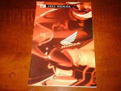 1993 Honda Motorcycle Full Line  Brochure ATVs Cruisers Scooters Sport Bikes - £8.40 GBP