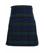 Black Watch Acrylic Wool Tartan Scottish 8 Yard Kilt 16oz Heavy Weight - $96.20