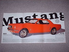 1995 Summit Racing &quot;Little Red Pony&quot; &#39;65 Ford Mustang 2 month Calendar/P... - £7.56 GBP