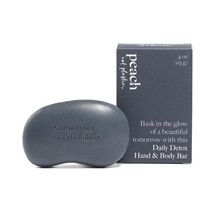 Peach not Plastic Bar Soap | Daily Detox Hand &amp; Body Soap | Activated Charcoal - £9.37 GBP