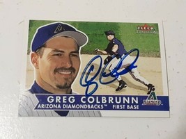 Greg Colbrunn Arizona Diamondbacks 2001 Fleer Tradition Autograph Card #... - $4.94
