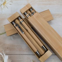 Bamboo Wooden Rod Touch Head Ballpoint Pen - £7.84 GBP