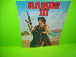 RAMBO III Video Arcade Game Magazine AD Artwork Ready To Frame 1990 Vintage  - £18.12 GBP