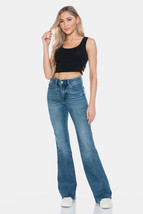 Judy Blue Full Size Tummy Control Cut Hem Flare Jeans - $70.95
