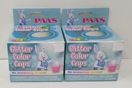 Lot of 2 PAAS Easter Glitter Color Cups Egg Coloring Kit Box - $12.72