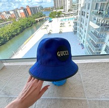 Gucci Off the Grid Nylon Bucket Hat Blue Unisex XL - £392.70 GBP