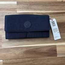 Kipling Brownie Nylon Wallet Color 414 True Blue 7.5x3.75x1 NWT - £28.97 GBP