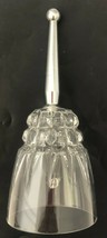 Princess House Etched Crystal Glass Dinner Bell 6&quot;x3&quot; Beautiful For Christmas - £5.58 GBP