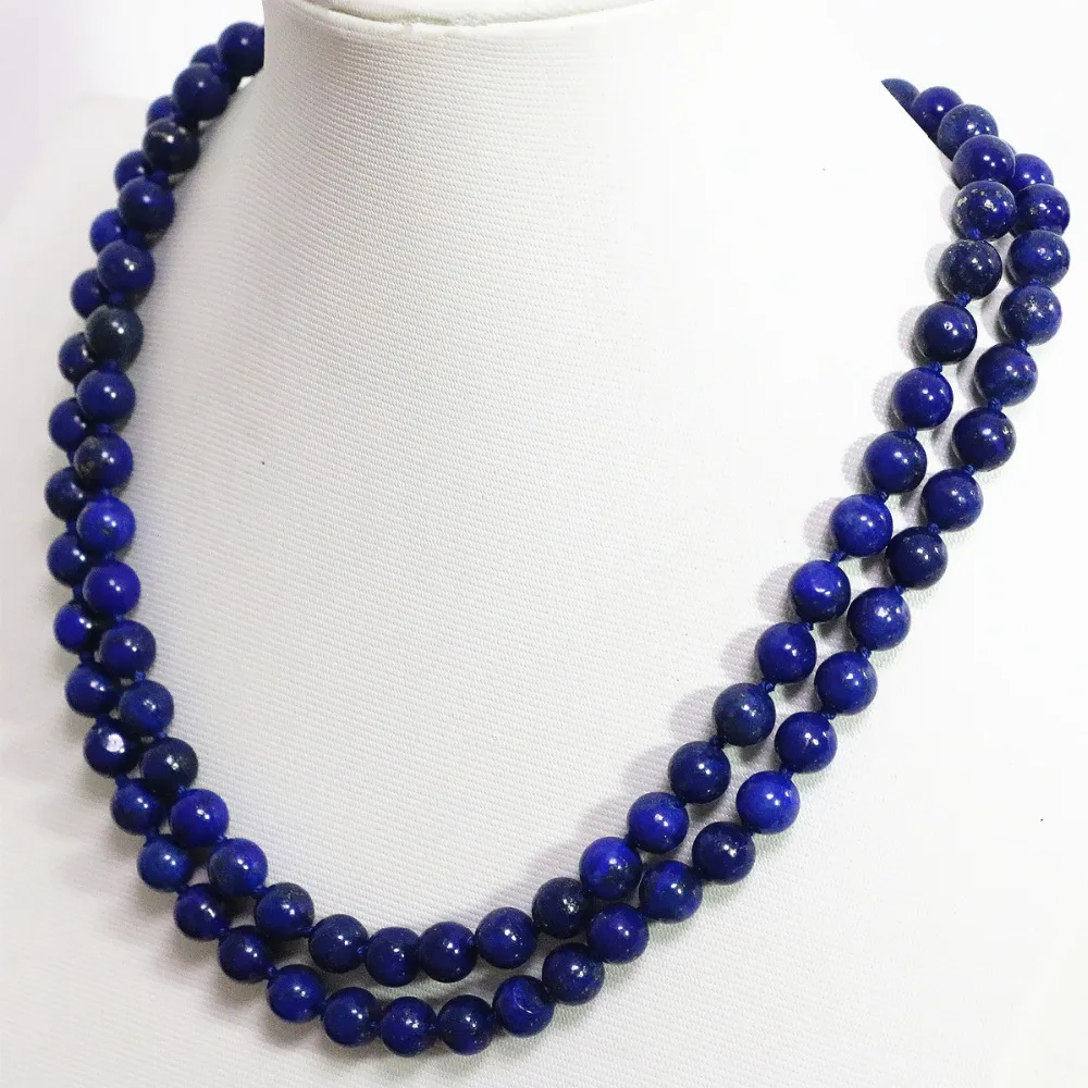 Newly blue lapis lazuli stone round egyptian natural beads 8,10,12mm elegant - £16.20 GBP+