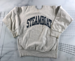 Vintage Steamboat Crewneck Sweatshirt Mens Extra Large Heather Grey Cott... - $49.49