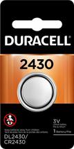 12-Pack Duracell 2430 Batteries 3.0 Volt Lithium Coin Button - £17.52 GBP