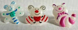 Bakery Crafts Plastic Cupcake Rings Favors Toppers New Lot of 6 &quot;Cute Bu... - $6.99
