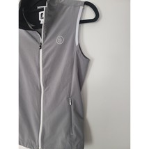 Footjoy Lightweight Vest Medium Womens Grey Golf Full Zip Pockets Sleeveless - £20.32 GBP