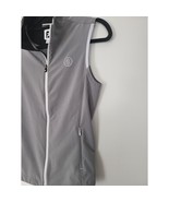 Footjoy Lightweight Vest Medium Womens Grey Golf Full Zip Pockets Sleeve... - £20.26 GBP