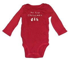 Carter's Baby Bodysuit Lot 3 12 Months Christmas Turkey Long Sleeve image 5