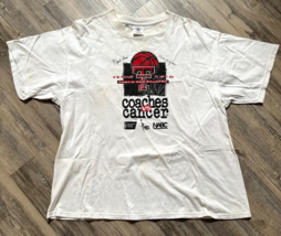 VTG Texas Tech Coaches vs Cancer Sharp Knight T-Shirt XL Delta Pro Weight TTU - £22.82 GBP