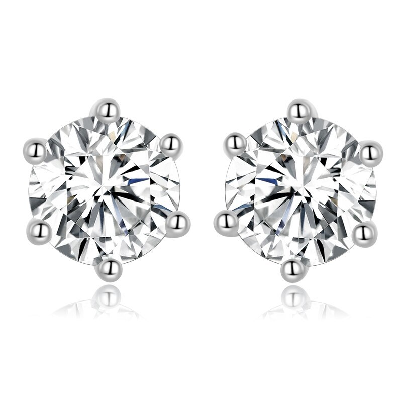 Primary image for WOSTU Hot Fashion 100% 925 Silver Lucky Forever Circular Stud Earrings For Women