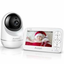 AVSTART Video Baby Security Monitor with Camera Audio 5&quot; HD LCD Display - £36.07 GBP