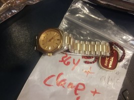 VTG Ladies Certina 1980&#39;s Swiss Quartz Silver n Gold Watch w/ Stainless bracelet - $75.99