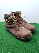 RED WING 2235 King Toe Steel Toe 6&quot; Work Boots Men&#39;s Size 14 H BROWN Leather - £52.00 GBP