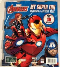 Avengers My Super Fun Color &amp; Activity Book 30 Stickers - £7.11 GBP