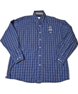 Wrangler National Patriot Shirt Mens XL Western button up blue navy striped - £14.44 GBP