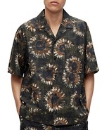 Hugo Men&#39;s Egeeno Oversized Sunflower Camp Shirt in Open Green-Medium - €51,26 EUR