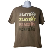 Playboy Brown T Shirt Size Medium - £19.13 GBP