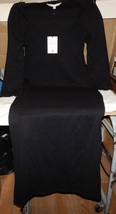 The Nines By Hatch Size Sm Maternity Black Maxi Dress 19&quot; Sleeve 48&quot; Long 269L - £15.02 GBP