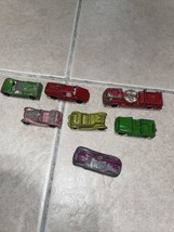 7 Mixed Vintage Original 1950&#39;s Tootsie Toy Army Jeep Plus Others - £4.60 GBP