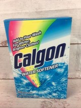 VINTAGE CALGON WATER SOFTENER RAINBOW BOX 40 oz Laundry Detergent Powder... - $24.74
