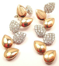 New! Authentic Damiani Antera Yellow/White Gold Diamond Earrings - £5,889.50 GBP