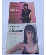 2 Joan Jett &amp; The Blackhearts 45 rpm Record Lot Do You Wanna Touch Me Cr... - £11.64 GBP