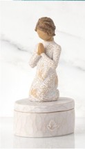 Prayer Of Peace Keepsake Box Sculpture Hand Painting Willow Tree Susan Lordi - £77.84 GBP