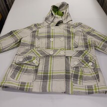Dollhouse Women's Green/Gray Wool Blend Removable Hoodie Coat Jacket Size 3X image 15