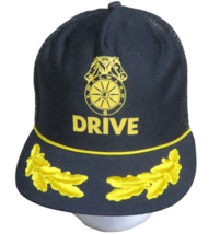 Teamsters Union Chicago DRIVE Captain&#39;s Mesh Trucker Hat Scrambled Eggs USA - $20.73 CAD