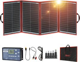 220W 18V Portable Solar Panel Kit Folding Solar Charger with 2 USB Outputs for 1 - £270.74 GBP