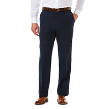 Men&#39;s Haggar Cool 18 PRO Classic-Fit Flat-Front Dress Pants, 32W X 32L, Black - £24.16 GBP