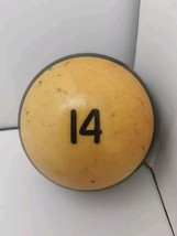 Vintage Replacement #14 Billiard Pool Ball Standard Regulation 2 1/4&quot; Di... - £7.83 GBP