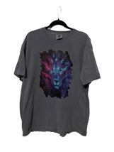 Comfort Colors Mens Gray Heavyweight Garment Dye Lion Ring Spun T-Shirt XL - $21.51