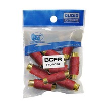 Rca coupler;female;red; bullz audio; 10/bag - $30.79
