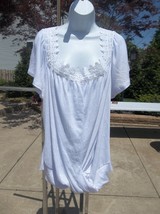 Nwt Louise Paris Cute White Topw Twist 3X - $16.99