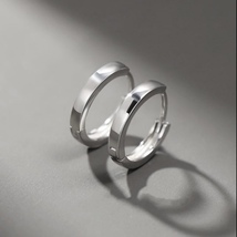 925 Silver Plated Small Hoop Earrings for Men Women - £8.78 GBP