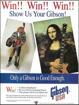 The Eagles Joe Walsh 1994 Gibson Nighthawk Guitar Contest 8 x 11 ad Mona Lisa - $4.50