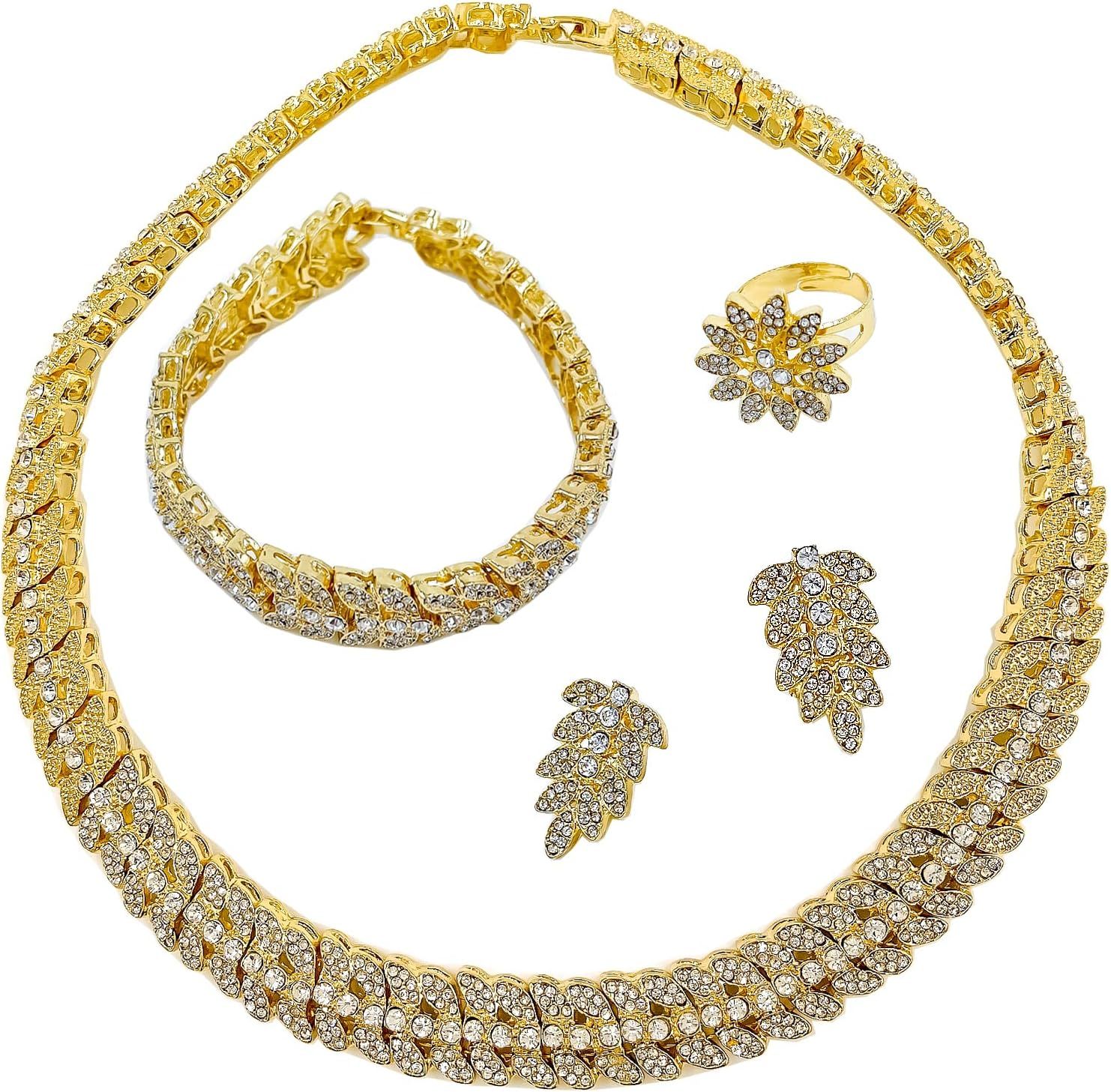 Fashion Crystal Jewelry Set - £28.96 GBP