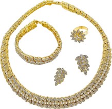 Fashion Crystal Jewelry Set - £28.43 GBP