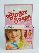 Vintage 1981 Bandai Ginger Snaps #18 snap-together doll 3&quot; New in Pink Box - £15.81 GBP